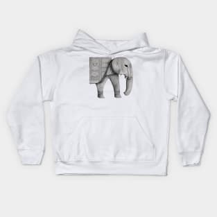 Elephant Byzantine style Kids Hoodie